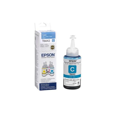 Epson T6643 Ink Refill, Cyan, Single Pack, C13T664240 Epson T6643 Ink Refill, Cyan, Single Pack, C13T664240